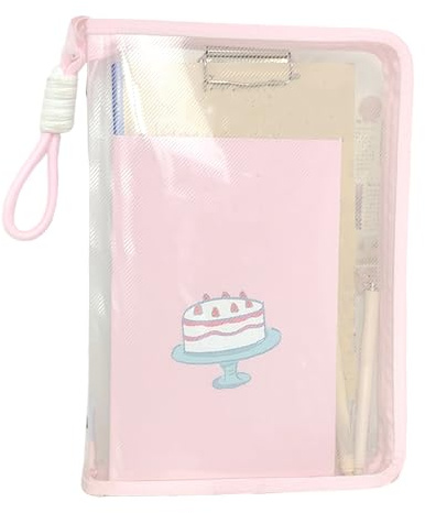 Sacs À Documents Transparents Avec Fermeture Éclair | Pochette De Documents A4 Transparente Et Portable,Cartable Rigide Grande Capacité Pour Fournitures Scolaires Livres Papiers