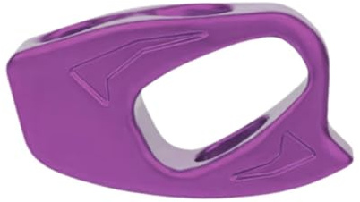 wisoolkic Dispositivo di Discesa Regolabile per Arrampicata, Dispositivo di Caduta, Discesa Leggero, Supporto per Corda da 9 KN, Supporto in Alluminio per Corda da 8,9 KN, Viola, 6.3x2x3.4 cm
