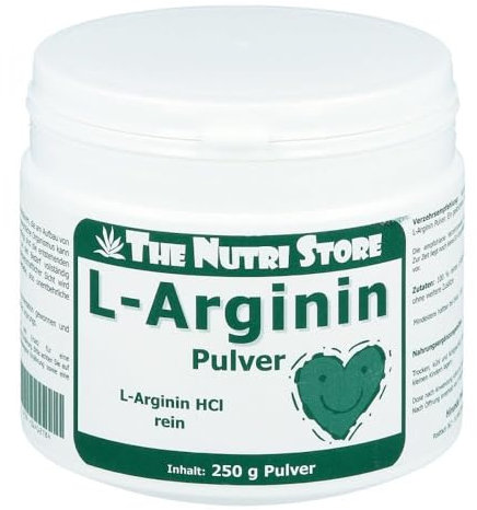 L-Arginin HCl 100% rein Pulver 250 g vegan - ohne weitere Zusätze