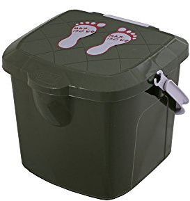 15.5L Reinforced Storage Box Stool Seat Fishing Workshop Tools 130KG Max Green