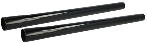 vhbw 2x Tubo aspirador universal para aspiradora - conexión de 32 mm, 50 cm, negro