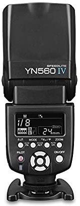 YONGNUO YN560 IV GN58 Wireless Manual Flash Speedlite with Built-in Trigger System for Standard Hot Shoe Cameras