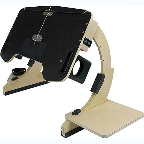 Justerbart laptopbord för sängen - hopfällbart knäbord med sängbricka för att äta, skriva och bärbara datorer - Idealiskt stativ för soffa och sovrum.
