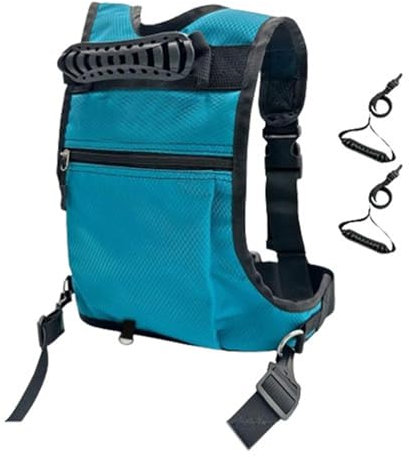 Ronyme Ski- und Snowboardgurt für Kinder, Ski-Trainingsgurt für Jungen und Mädchen, Ski-Rucksack für den Wintersport, Blau