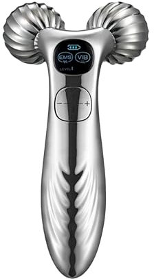 DOCOCO Face Massager Roller, Electric Guasha Tool Face Body Skincare Massage with EMS Vibration, Reduce Wrinkle, Tighten Skin, Microcurrent Rollers Knead Squeeze Relax Leg Arm Waist Back