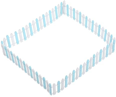 Happyyami Mini Recinzione per Giardino Bordatura Decorativa in Miniatura Recinzione Flessibile per Micro Paesaggi Accessori per Giardino Piccoli Pannelli Portatili