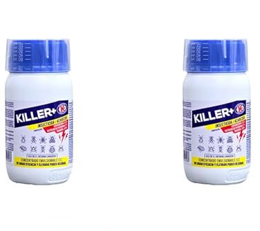 Killer liquido 250ml - Impex. Insecticida acaricida concentrado emulsionable. Eficaz contra mosca, mosquito, pulgas, garrapatas...Sin olor.Con cipermetrina (2)