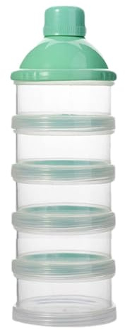 manhegari Boîtes Doseuses De Lait En Poudre Pour Bébé, Distributeur De Lait En Poudre Portable Avec 5 Compartiments Boîtes Empilables Convient， Conception Anti-déversement Pour Les Voyages