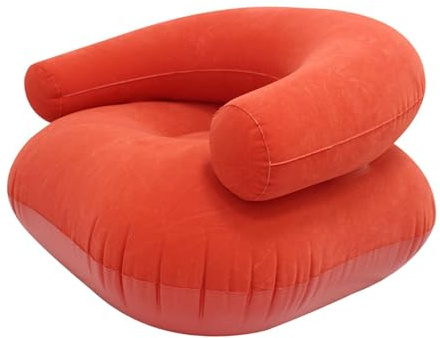 SZLIFE Poltrona Gonfiabile, Divano Gonfiabile, Divano per Campeggio, Viaggio, Appartamento, Interni, Rosso