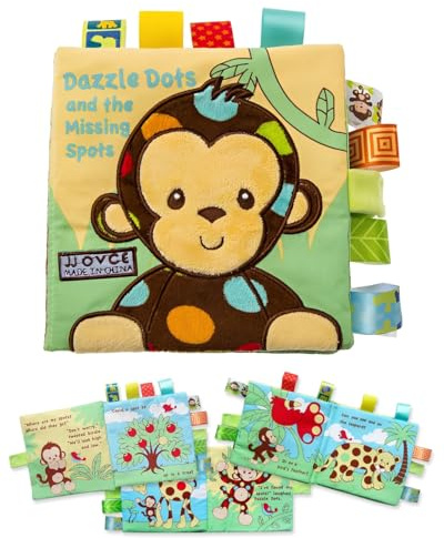 DAFNE Giocattoli adatti ai bambini di età compresa tra 0-3-6 mesi: libri di stoffa morbida, libri interattivi per bambini con sonagli, libri che emettono suoni fruscianti, regali per neonati -E