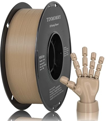 TINMORRY Rapid PETG-filament 1,75 mm, 3D-skrivarfilament 1 kg, Aprikos | Upp till 300 mm/s Lite trådning Mindre igensättning Bred kompatibilitet För nybörjare Daglig utskrift funktionella delar