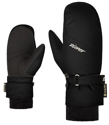 Ziener Damer Clairo skidvantar/vintersport | Gore-Tex, mycket varm, svart, 7