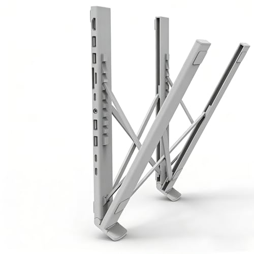 M92 Supporto PC Portatile, 11 in 1 Docking Station USB C Laptop Stand Hub USB C HDMI 4K@60Hz, PD 100W, Dock Station Multiporta Adattatore USBC Compatibile con MacBook Pro/Air, Tablet, ipad, Notebook