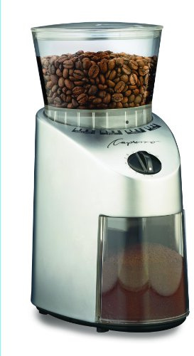 Capresso 560.04 Infinity Conical Burr Grinder, Brushed Silver