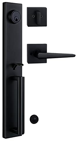 TMC Iron Black Front Double Door Handleset (KEYED HANDLESET)
