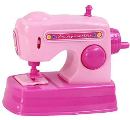ibasenice Mini Electric Sewing Machine with Sound Kid Sewing Machine Toy for Toddlers Diy Pretend Play Craft Kit Battery Operated Simulation for Girls 3.93 X 2.48 X 3.54 in