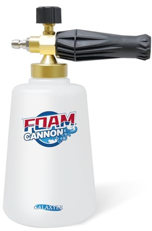 GALAXYER Snow Foam Cannon, 1500ml Heavy Duty Snow Sprayer Car Foam Blaster Wide Neck Adjustable