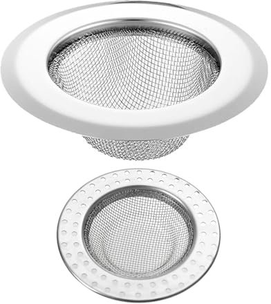 Colador De Fregadero De 2 Piezas, Filtro De Basura, Malla Antiobstrucción, Drenaje del Piso del Baño, Recolector De Pelo, Fregadero