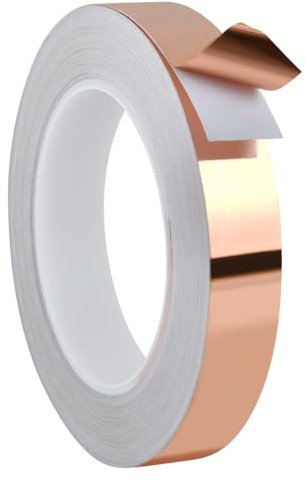 FOCCTS Nastro di rame contro lumache, 2 cm x 30 m, protezione naturale per giardini, nastro adesivo in rame, resistente al calore e all'umidità