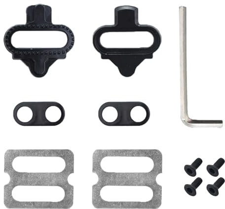 Bike Fahrrad Schuhplattenset,SPD Cleats,Cleats,schuhplatten,SPD Cleats Kompatibel mit SPD SM-SH51,Pedalplatten Fahrradzubehör Set,Geeignet für Indoor und Outdoor Radfahren