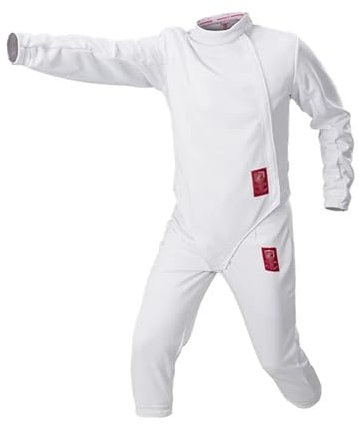 350N-Trainings-Fechtanzug, Fechten Schutzanzug Fechtkleidung for Erwachsene Und Kinder, Florett-/Degen-/Säbel-Fechtanzug Fechtbekleidung, Weste/Hose/Jacke aus Anti-Dorn-Stoff Professioneller(38)