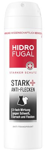 Hidrofugal STARK + ANTI-FLECKEN Spray, starker Antitranspirant Schutz gegen Schweiß, Geruch und Flecken, Deospray ohne Ethylalkohol mit frischem Duft (150 ml)