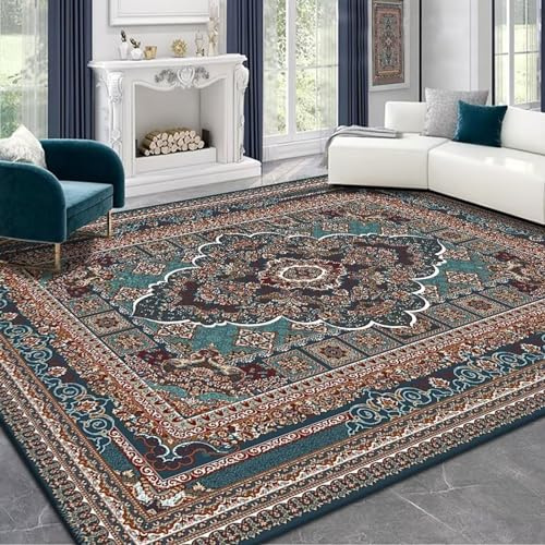 estera de la silla para pisos de alfombra, Alfombra de cocina for comedor, alfombra de dormitorio, alfombra de tacto suave, alfombras lavables de diseño Vintage de retales coloridos for decoración del