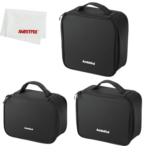 AMBITFUL Bolsa de transporte Zoom P7 para equipos de fotografía con gran capacidad, estuche de almacenamiento multifuncional para mini dron y otros accesorios, con esponjas gruesas y capa interior de