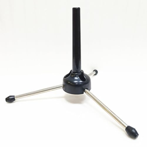 MoSundi Support pliable pour clarinette avec trépied, flûte et hautbois, métal noir et plastique