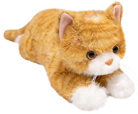 Jouet en Peluche pour Chat - Peluche lestée de 45 cm, Chat Doux et câlin, Coussin Douillet pour Le Confort | Adorable Jouet en Peluche Chat pour, Adultes, Chambre d'enfant, canapé-lit,