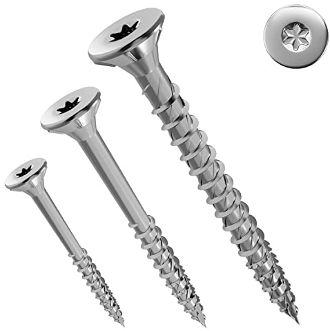 Jet-Fast Premium Universalschrauben 4,5 x 50 mm, 200 Stück, Duo-Senkkopf, Teilgewinde TX Antrieb, Blau verzinkt, Holzschrauben, Spanplattenschrauben, Cut-Spitze, German Quality