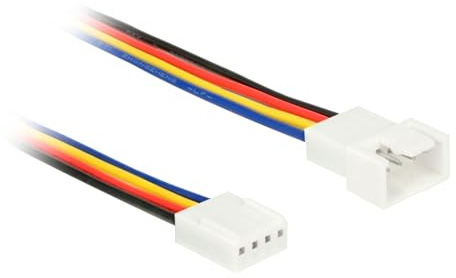 Delock Cable alargador PWM para Ventilador de 4 Pines, 30 cm.