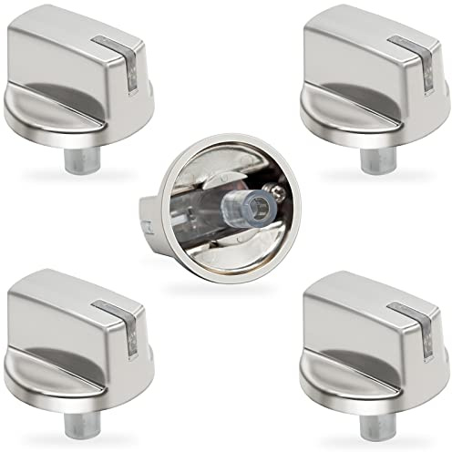 5 Pack AEZ73293801 Gas Stove Knobs - Compatible with LG Stove/Range Knobs - Replace 2025031, AP5594929, AH3639420, EA3639420, PS3639420, EBZ60710601
