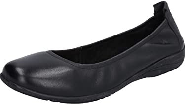 Josef Seibel Damen Klassische Ballerinas Fenja 01,Weite G (Normal),Ballett-Schuhe,Ballet-Flats,Ausgehschuhe,Slip-ons,Black-Black / 133-105,45 EU