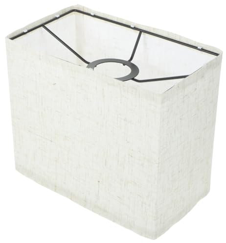 PRETYZOOM Paralumi Rettangolari Home Moderno Paralume Block in Lino Copre E27 Paralume Piccolo Paralume Contemporaneo Paralume in Tessuto Staccabile Copertura