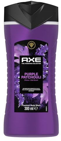 Axe Fine Fragrance Collection Premium Duschgel Purple Patchouli für 12 Stunden langanhaltende Frische verleiht einen spektakulären Duft unter der Dusche 300 ml