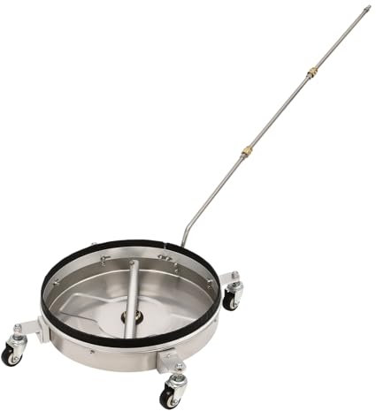 Hochdruckreiniger Oberflächenreiniger Aufsatz 2-in-1 Oberflächenreiniger mit 4 Rädern entfernt Schmutz und Geruch 4000 PSI, Privatfahrzeugen, großen Industriefahrzeugen