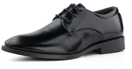 Hitmars Oxford Shoes for Men Derby Shoes Formal Dress Shoes Mens Lace Up Business Shoes Leather Classic Patent Brogues Shoes Black Size 11