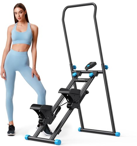 MERACH Stair Stepper, New Version Vertical Climber for Full-Body Workout, Foldable Cardio Stair Climber for Home Gym Exercise (Black)