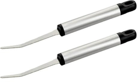 Coltelli per pompelmo, 2 coltelli in acciaio inox per pompelmo, calibro seghettato con manico non s, spessi