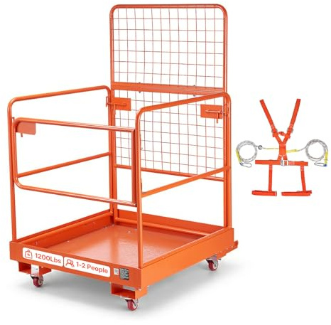 VEVOR Jaula de Seguridad para Montacargas 920x1045 mm, Carga 544 kg