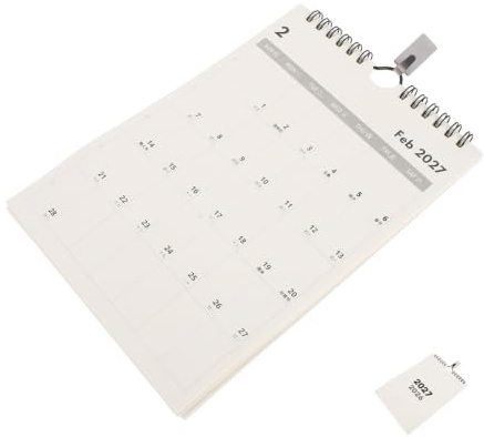 DRESSOOS Väggkalender Spiralbunden Månadsplanerare med Anteckningssektion Smidig Väggplaneringskalender för Hem och Familjeplanering Återanvändbar Papperskalender