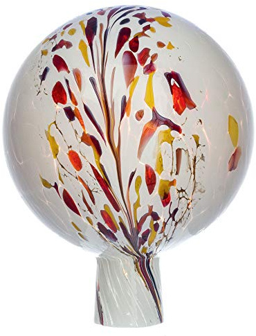 MAROLIN Sfera di rose per giardino/giardino (diametro 15 cm, bianco mélange)