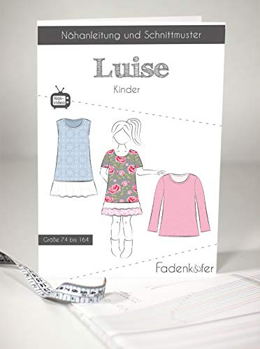 Schnittmuster und Nähanleitung - Kinder Tunika Kleid Oberteil - Luise