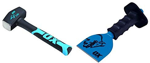 OX Tools 2.5lb Club Hammer & 2 1/4 Bolster Set