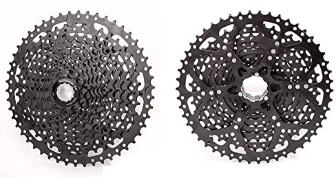 Cassette de bicicleta MTB 8-9-10-11-12-13 velocidades para bicicleta de montaña de 11-34/36/40/42/46/50/52T piñón de cassette compatible con Shimano Sram (11 velocidades 11-52T completas color negro)