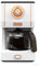 Amaste Coffee Maker, Retro Style Coffee Maker with 25 Oz Glass Coffee Pot, Coffee Machine with Reusable Coffee Filter & Three Brewing Modes, 30minute-warm-keeping, Elegant White with Rose Gold