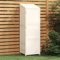 Rantry Casetta Porta Attrezzi Bianca 55x52x174,5 cm in Legno massello di Abete