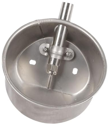 LOVIVER Automatic Pig Waterer Heavy Duty Water Trough Animal Waterer Bowl Stainless Steel Pig Water Bowl for Piglets Pig Farm Animals, L