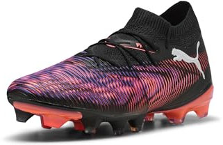 PUMA Women's Future 8 Match Firm, Artificial Ground Soccer Cleats Sneaker, Puma Black-puma White-glowing Red, 3 UK